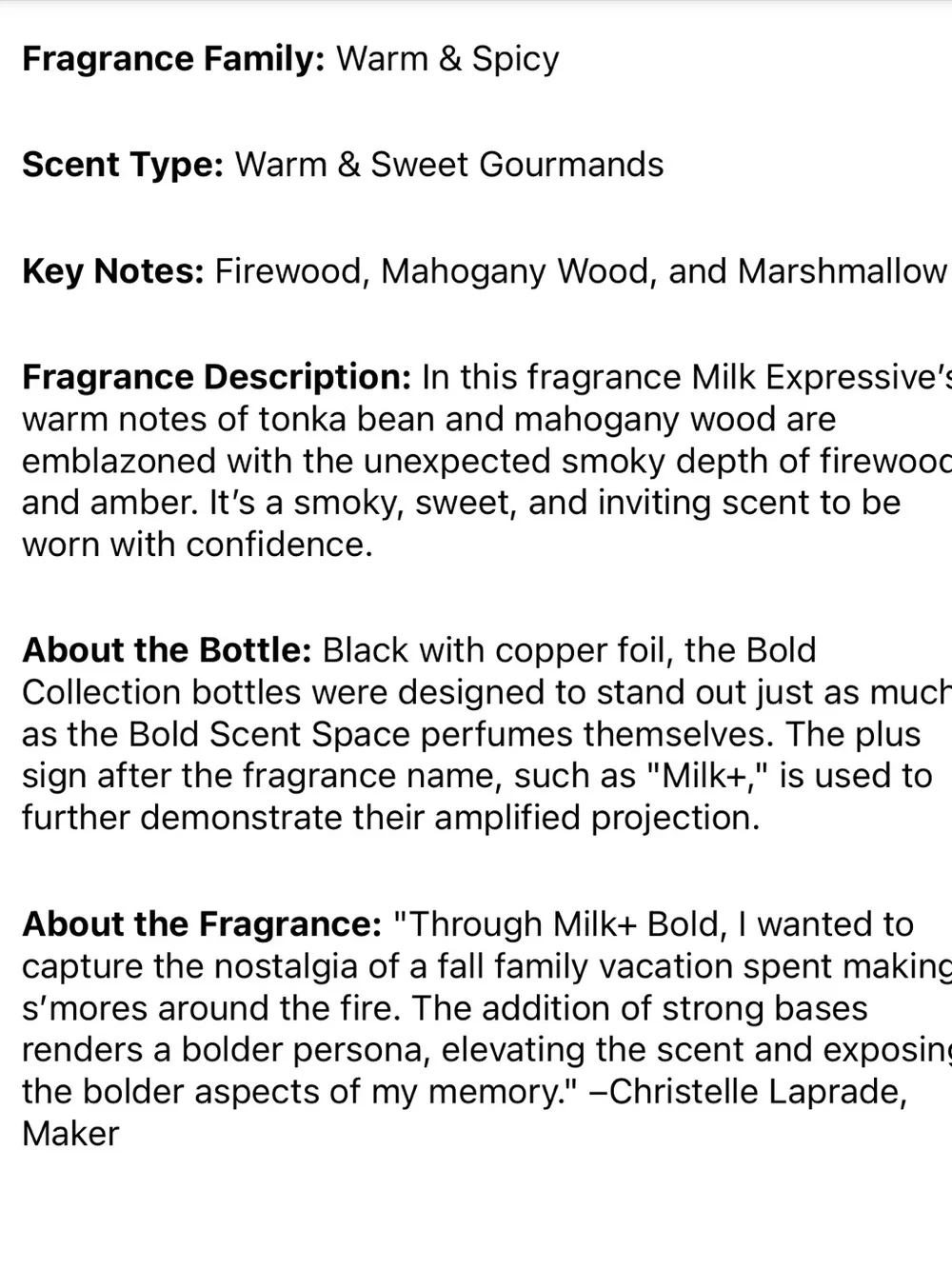 Commodity Milk+ Bold Travel Fragrance Spray — Black